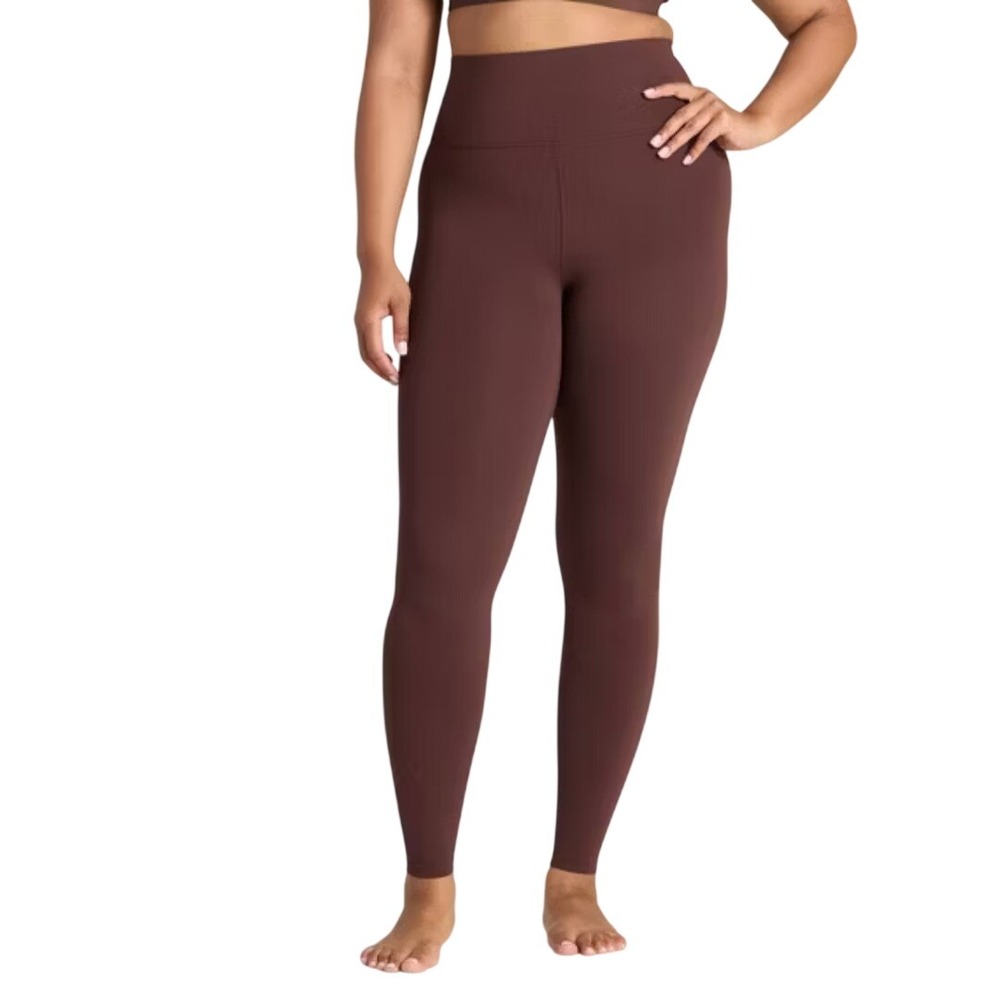 All in Motion Women's Brown Dynamic Flex High Rise 7/8 Leggings Size XL